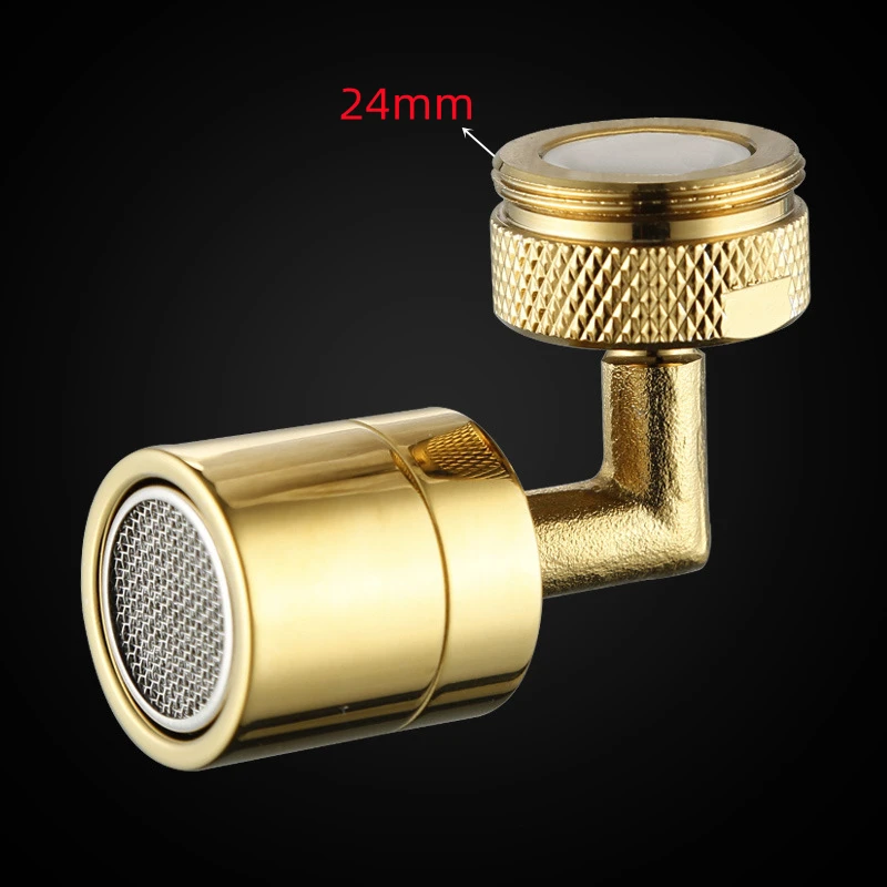 1db brass+pc Arany Univerzális extender mosdó Forgórész csaptelep splash-proof csaptelep Mosdókagyló csaptelep Ventilátor