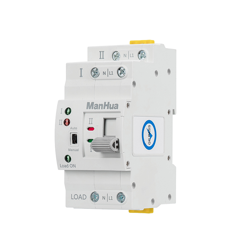 ManHua MES1-63NS/2P AC 220V 63A 2 Poles Dual Power Automatic Transfer Switch Electric Switch PC Type Switch Household Din Rail