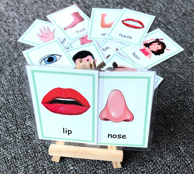 12 Pcs Feeling Flashcards Game Baby Emotion Learning Card Flash Cards Montessori Children Kids Funny Memory Exercise Game 6
