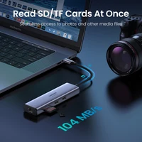 UGREEN USB HUB 7-in-1 Type-C to 4K60Hz HDMI SD&TF 5Gbps USB3.0 PD100W for Lapop Macbook Accessories USB Splitter Docking Station 5