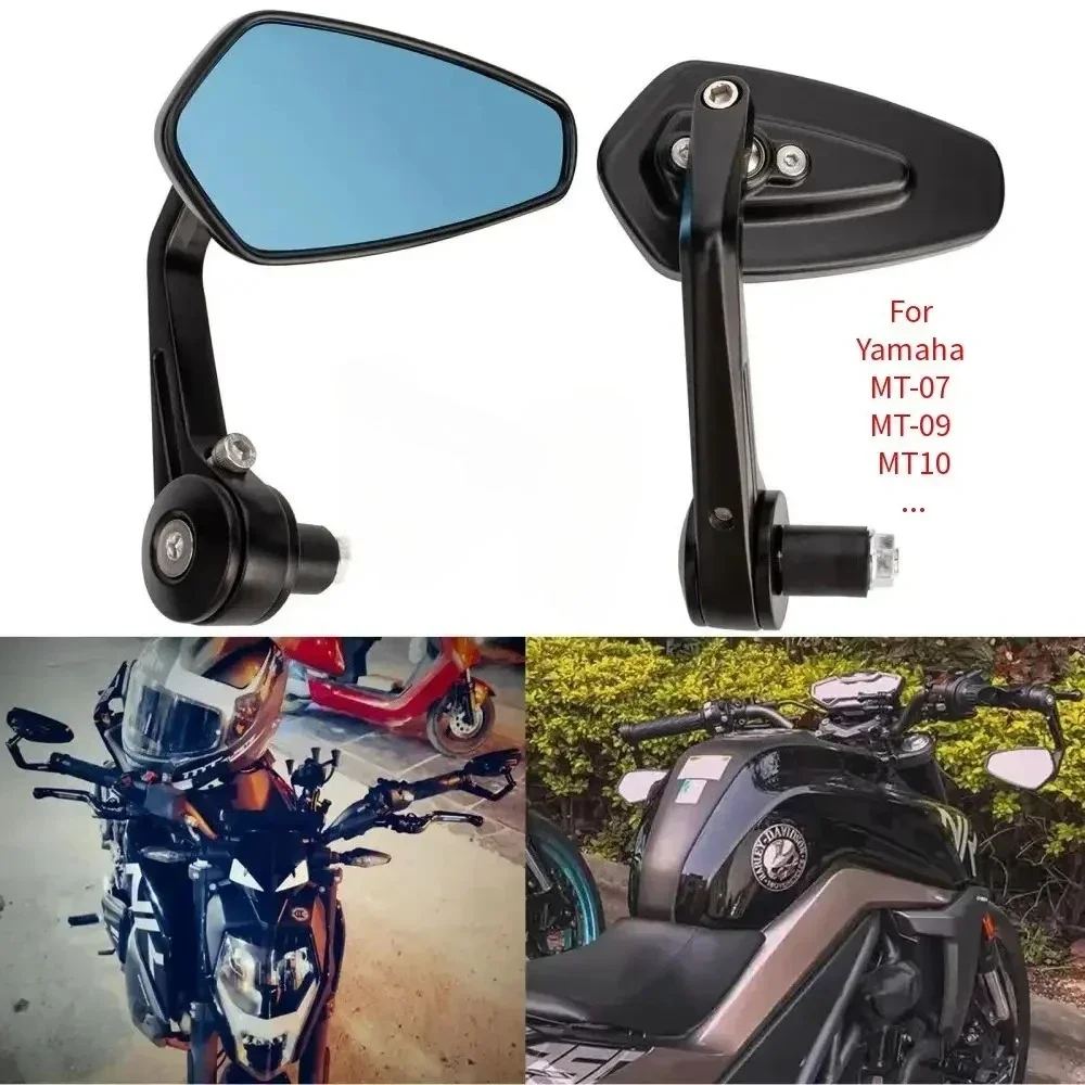 Handlebar Mirror Suitable for 7/8'22mm Handle Width Motorcycle Rearview Mirror Motorcycle Universal Accessories Side