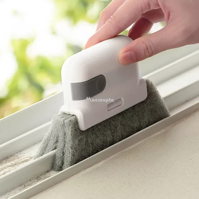 2 in 1 Hand-held Groove Cleaning Crevice Cleaner Tool Home Window Groove  Cleaning Cloth Kitchen Door Frame Track Cleaning Brush - AliExpress