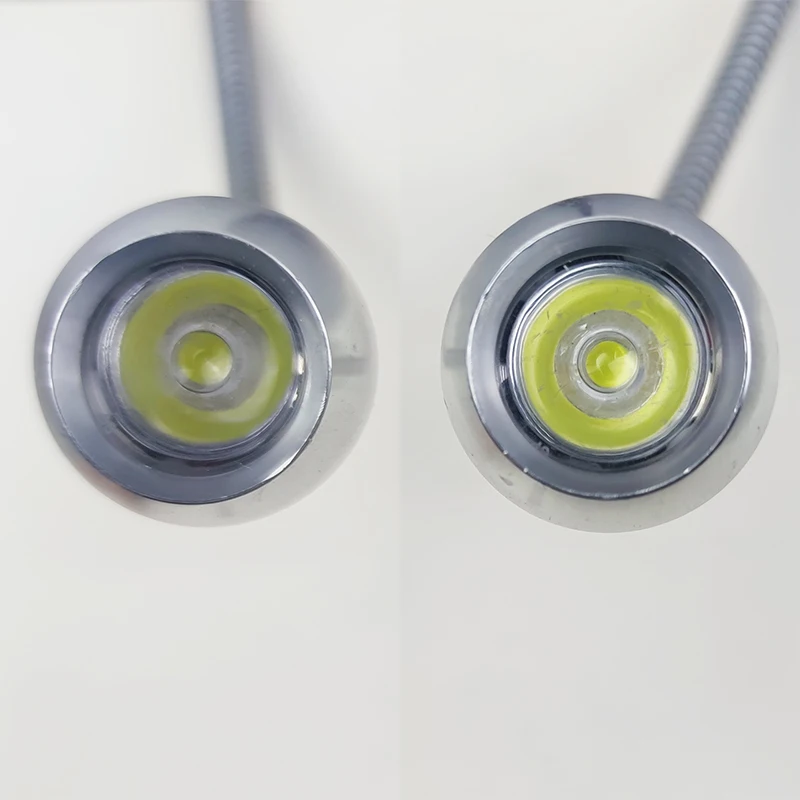USB 듀얼 구스넥 조절식 LED 스포트라이트 조명기 램프, 기둥 트윈 구스넥 스테레오 현미경, 디지털 카메라, 25mm, 32mm