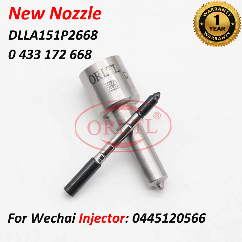 

ORLTL New Nozzle DLLA151P2668 0433172668 Diesel Auto Sprayer DLLA 151P 2668 0 433 172 668 Fuel Nozzle For Wechai 0445120566