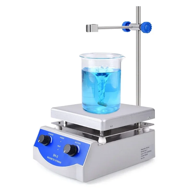 

SH-2 Magnetic Hotplate Stirring Machine 110V/220V 500ML Stirring Health Laboratory Adjustable Continuously Stirring Machine