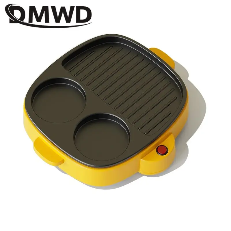 Multifunction Electric Frying Pan Skillet Egg Cooker Hambur Maker Non-stick Bakeware Steak Lamb Fish Roasting Machine BBQ Grill