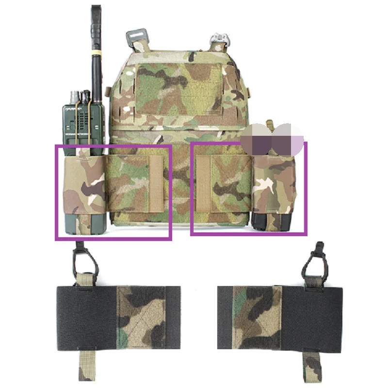 

Tactical Vest Military V2 FCPC Built-In Multipurpose Radio Bag Tactical Sundry Bag RG CB BK WG MC