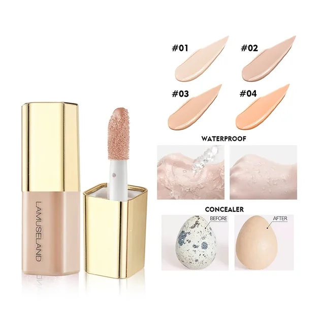 1pc Mini Concealer Liquid Foundation To Cover Dark Circles and Acne Marks Face Color Corrector 4 Colors Facial Makeup Cosmetics 3