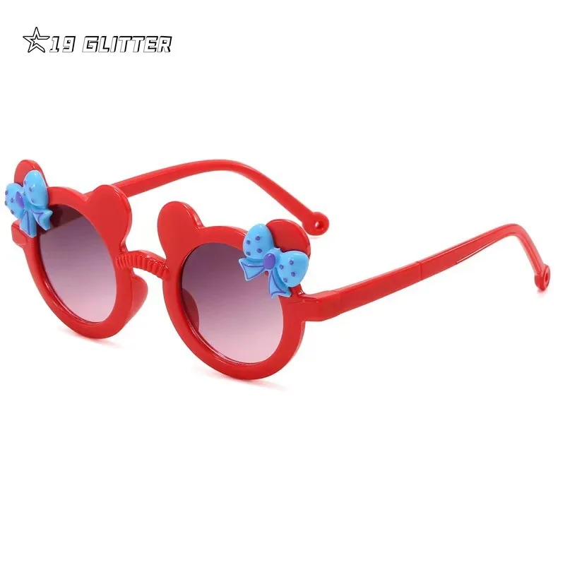 Polarized Children Sunglasses Boy Girl Cartoon UV400 Glasses Eyewear Bag Outdoor Hike Travel