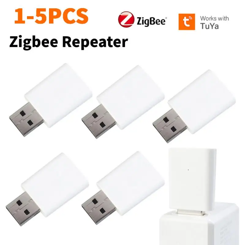 

Повторитель сигнала Zigbee Tuya, USB удлинитель для устройства Zigbee, 20-30 м, совместим с шлюзом Zigbee, 1-5 шт.