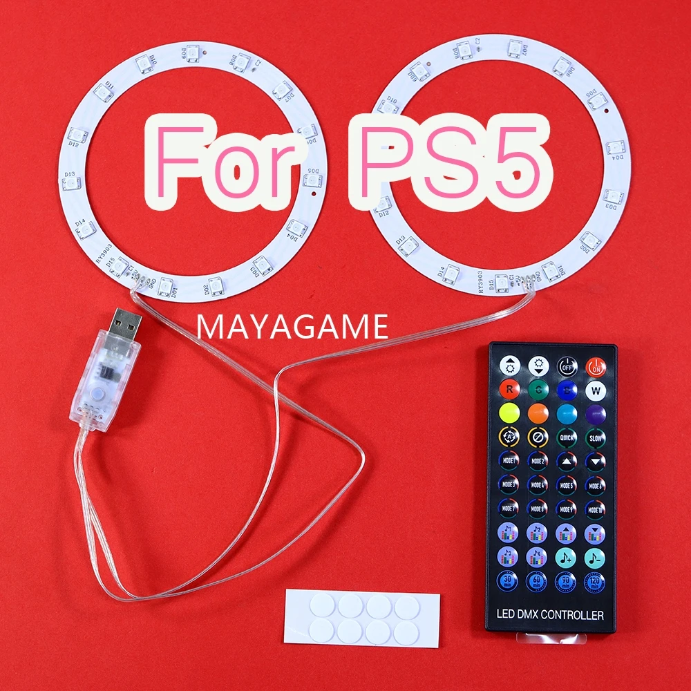 Per Ps5 Bar Sticker Decalcomanie Telecomando Per Console Ps5 Striscia Di Luci Dolorful Decorative Per Playstation 5Rgb Led Light Strip