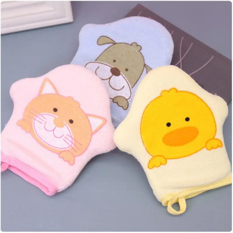 Cartoon Animal Baby Soft Bath Cotton Baby Bath Sponge Bathing Gloves Kids Comfortable Brush Shower Accessories baby bath sponge,baby bath gloves