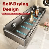 ชั้นวางของในครัว ชั้นวางของในห้องน้ำ ชั้นวางของในห้องอาบน้ำ ชั้นวางแชมพู แบบไม่ต้องเจาะผนัง ชั้นวางของในห้องอาบน้ำติดผนัง ชั้นวางของในห้องอาบน้ำขนาดใหญ่ รับน้ำหนักได้มาก 3