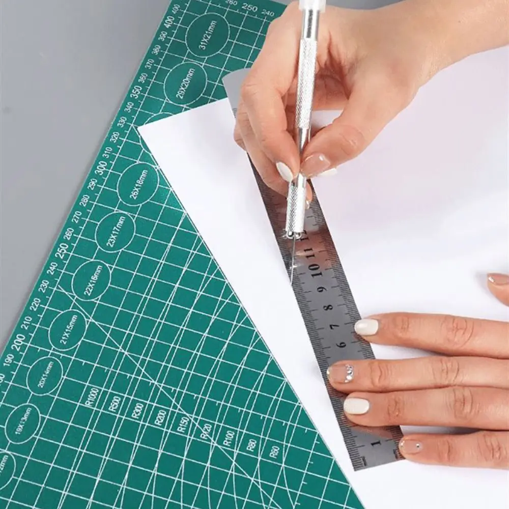 PVC 종이 커팅 패드 A1/A2/A3/A4/A5/A6 그리드 라인 커팅 보드 자가복원 양면 조각 보드 종이 커팅