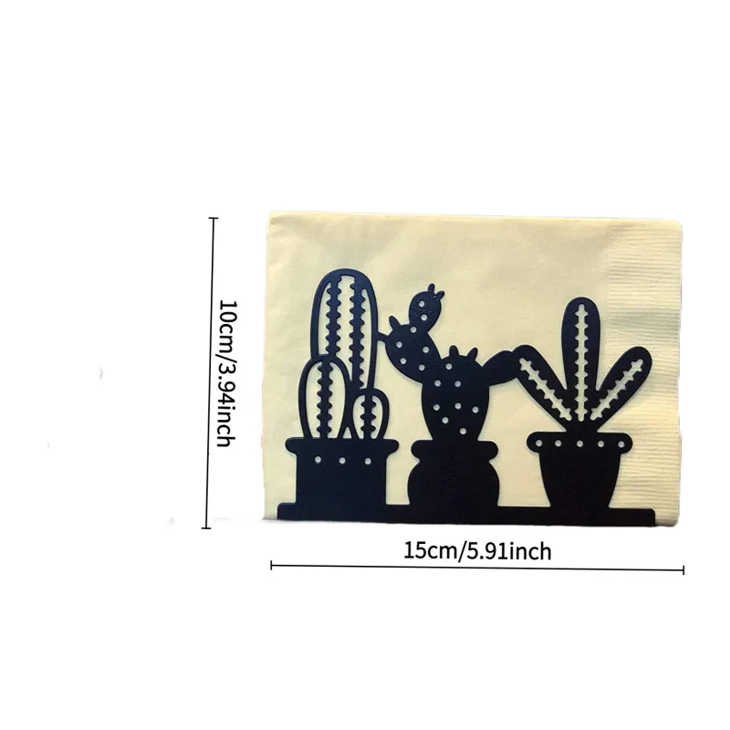 Napkin holder:Independent Tissue Dispenser/Bracket;Family Kitchen Restaurant Picnic Party Wedding Etc Table Napkin Holder/Galvan 6