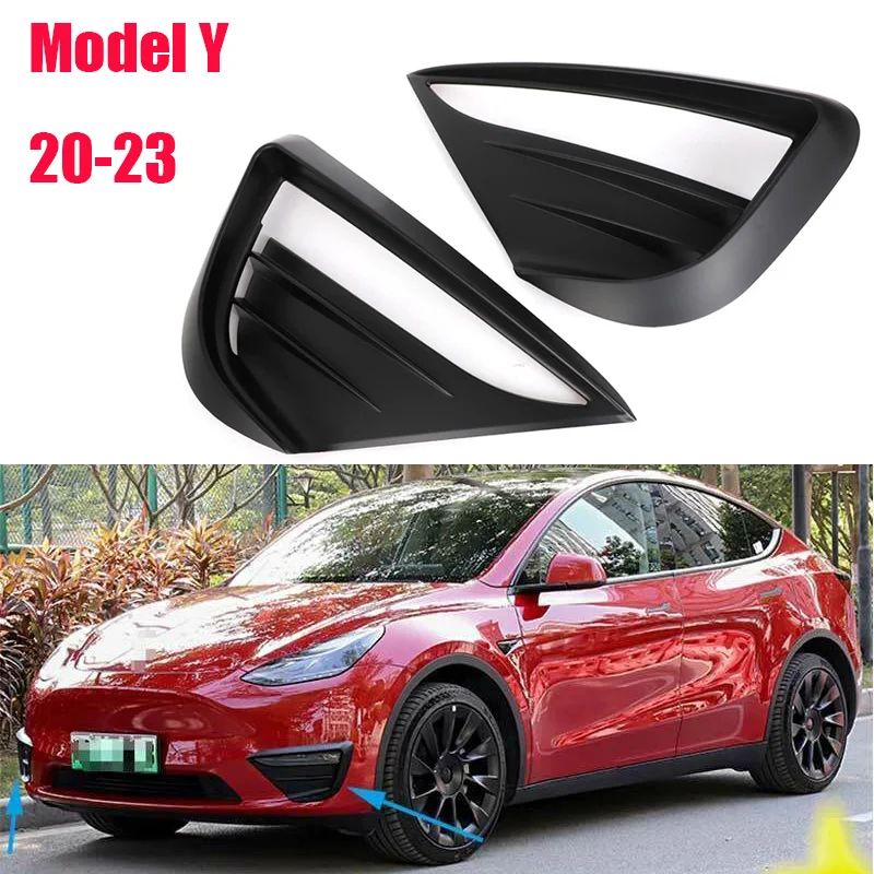 

Матовый черный Передний противотуманный спойлер для Tesla Model Y 2020 -2023