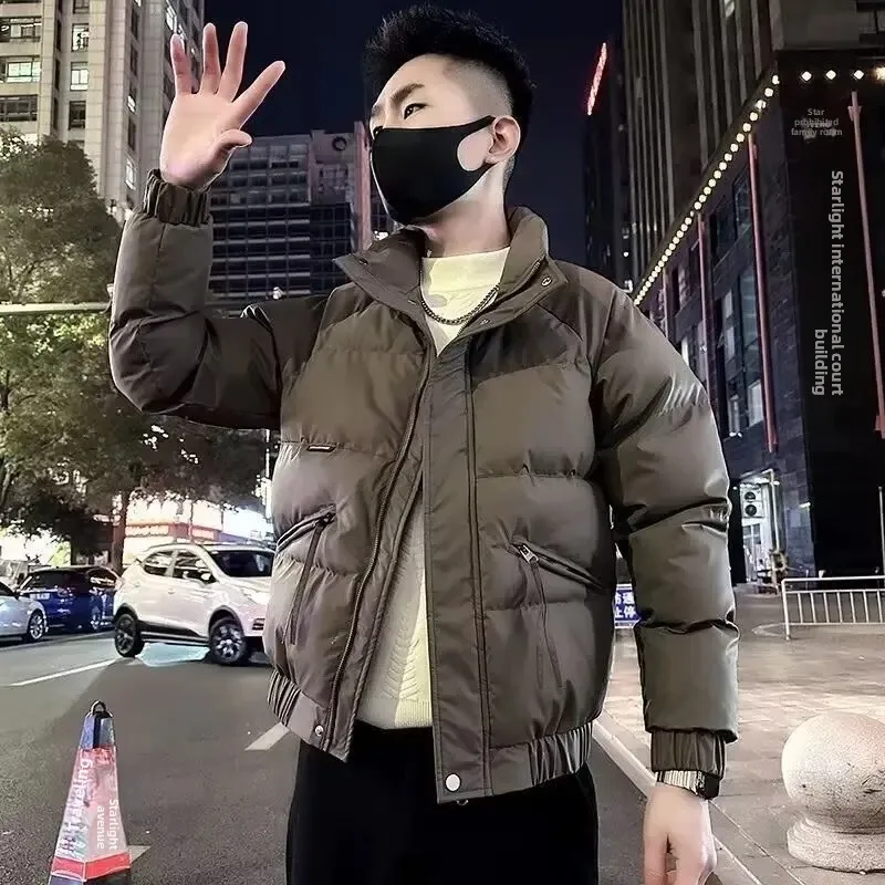 الشتاء سميكة الوقوف طوق الرجال أسفل سترة قطن رائجة...