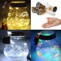 10pcs Solar Wine Bottle String Light 20LEDs Solar Copper Wire Fairy Lights Cork Shape Christmas Lamp Wedding Party Garden Decor 2