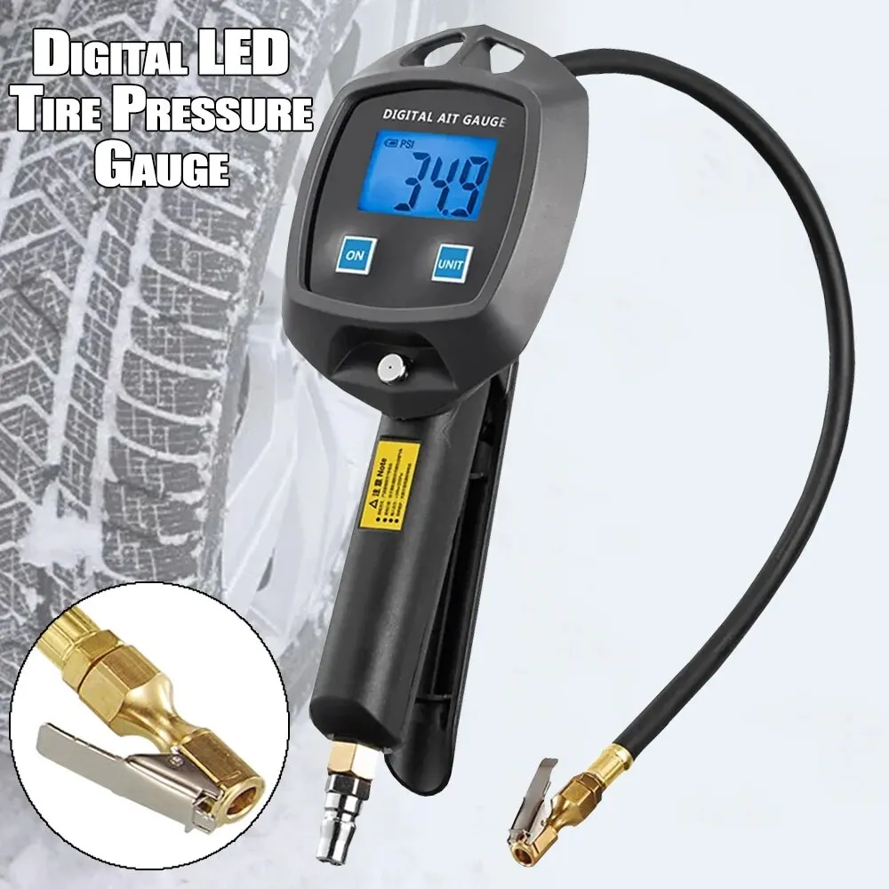 Display A Led Digitale Manometro Per Pneumatici Per Auto Accessori Per Auto Pistola Per Gonfiaggio Di Monitoraggio Ad Alta Precisione Manometro Univer