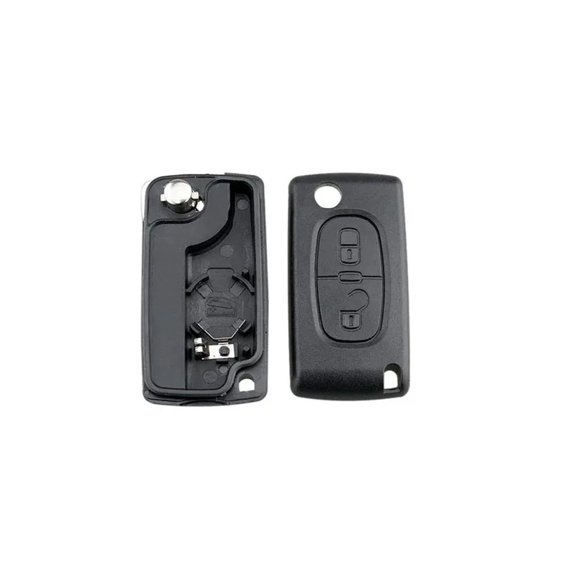 Peugeot 107 207 307 307S 308 407 607 Flip Folding Key Case 2 Buttons 2BT