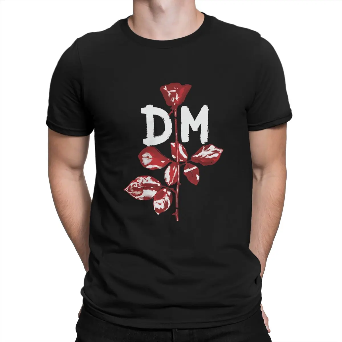 Music Band Depeche Cool Mode Violator T Shirt Moda Uomo Tees Abbigliamento Estivo Poliestere O-Collo Tshirt
