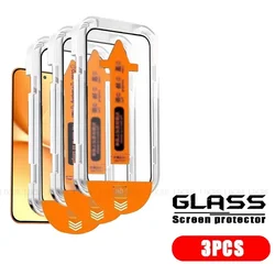 Premium Tempered Glass Screen Protector for Poco X8 Pro - Full Cover, Dust - Free, 9H Hardness (3 Front Glass)