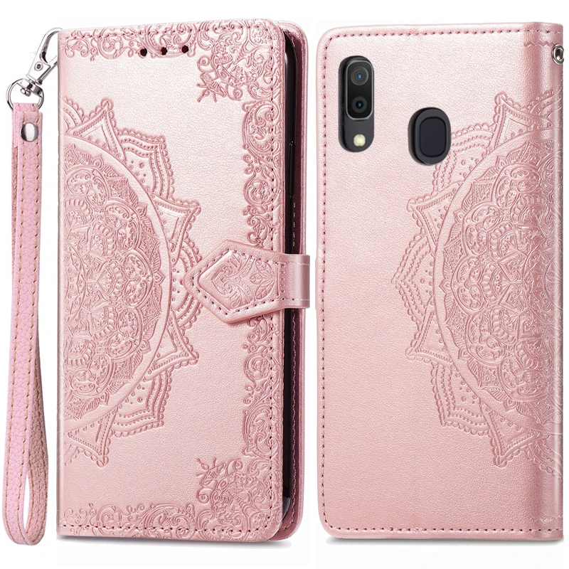 Leather Wallet Flip Case For Samsung Galaxy A30 A30s A305F