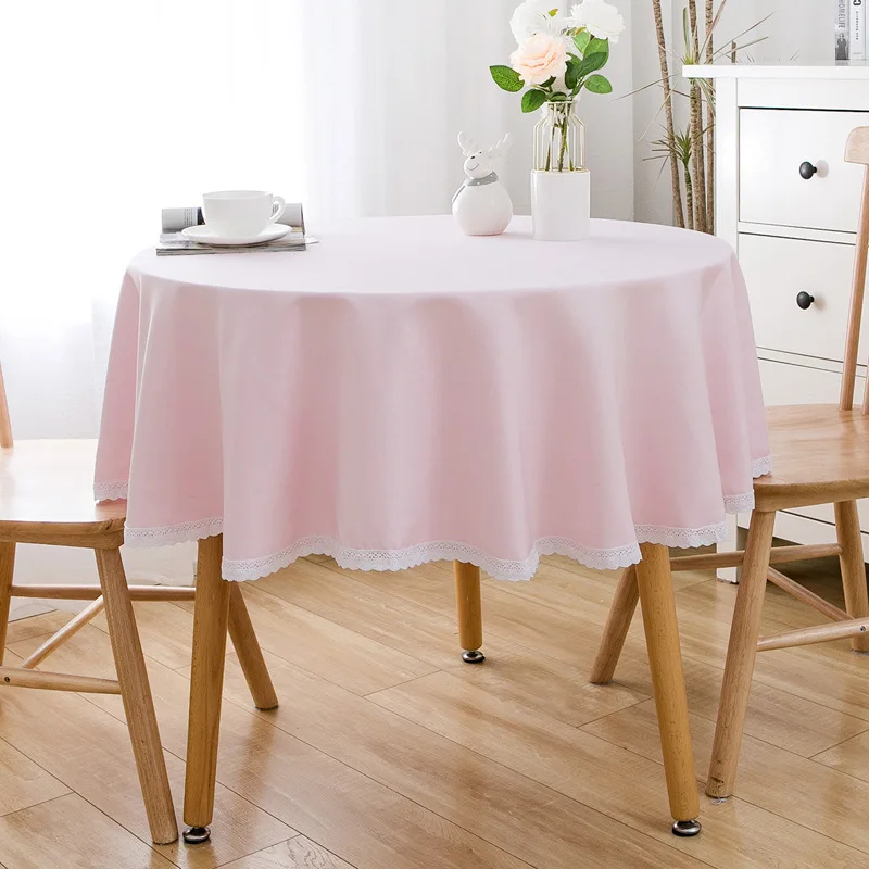 

Retro Elegant Charming Rectangular Flax Table Cloth Wedding Decoration Table Cover