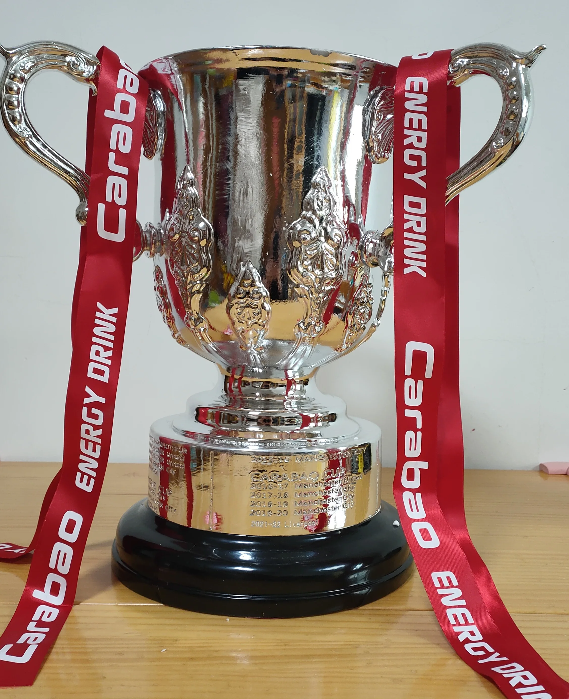 EFL Cup Carabao Cup Winners 1:1 Real Size Football Champion Trophy Fan Souvenirs