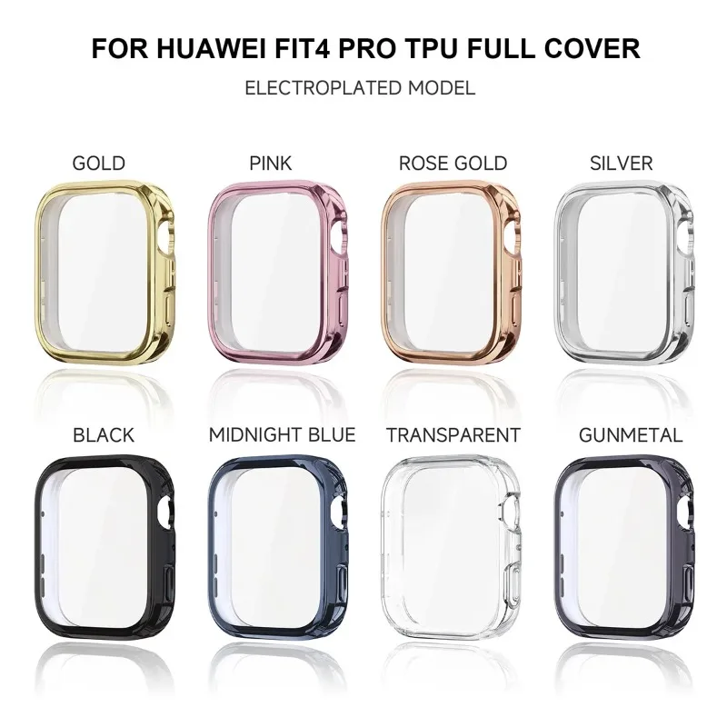 Durable TPU Protective Case with Screen Protector for Huawei Watch Fit 4 Pro