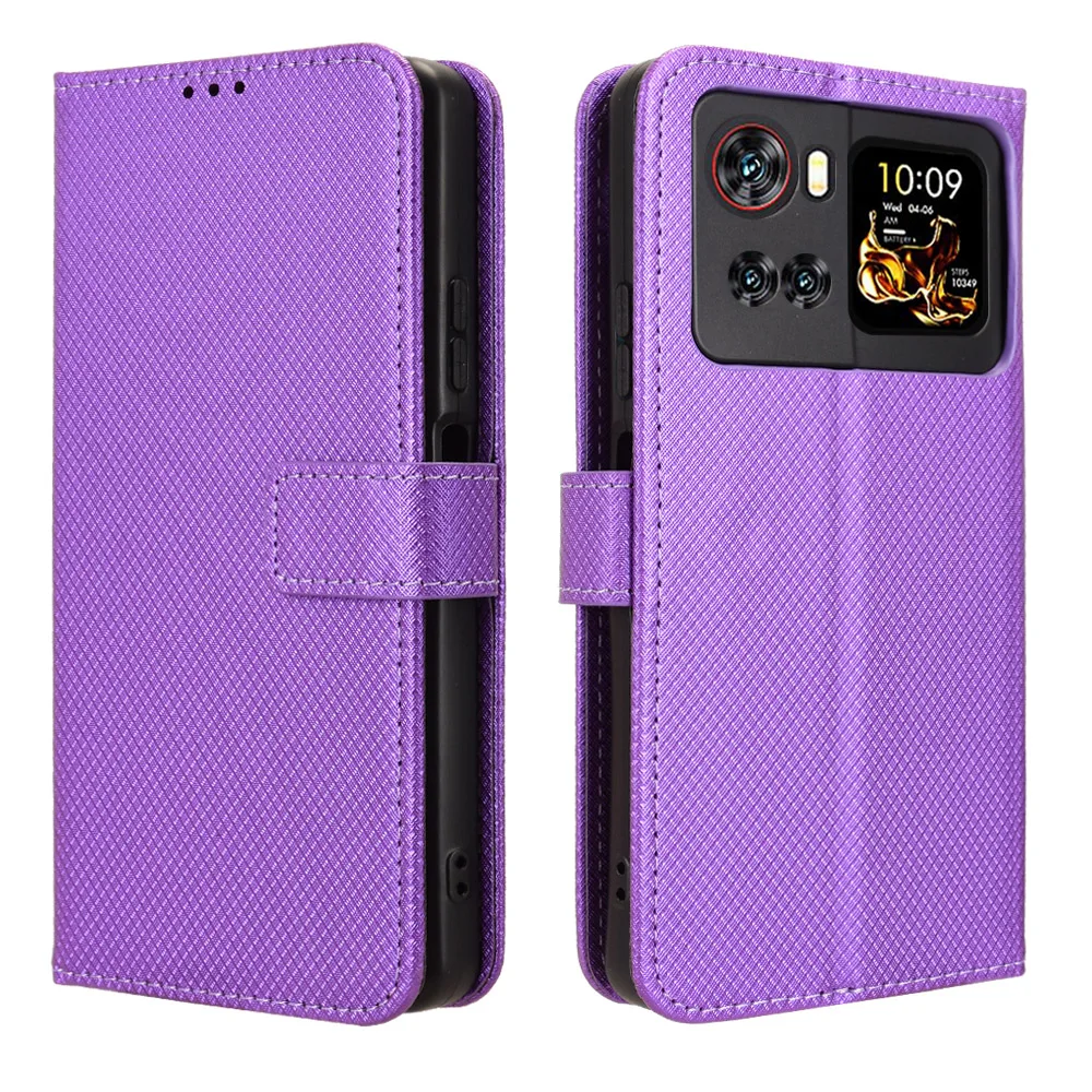 Leather Flip Wallet Case with Stand and Card Holder - Elegant Protective Cover