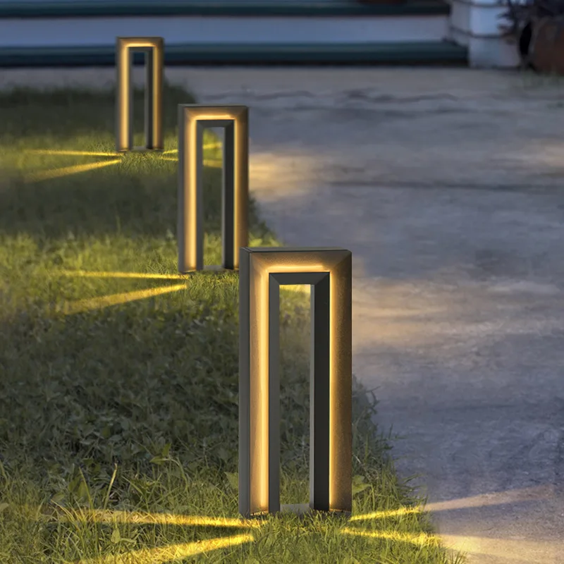 Waterproof IP65 LED Lawn Light AC85~265V Stainless steel Street lamp For Garden Path Landscape Courtyard Villa Outdoor Decorate
