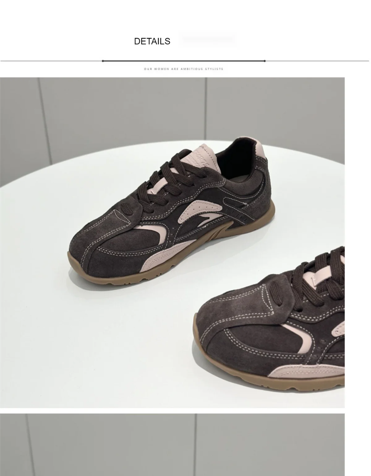 Shougu Forrest Gump Femmes 2024 Automne Nouveau Cuir Polyvalent Respirant Formation Plate Simple Chaussures À La Mode_voghion.com