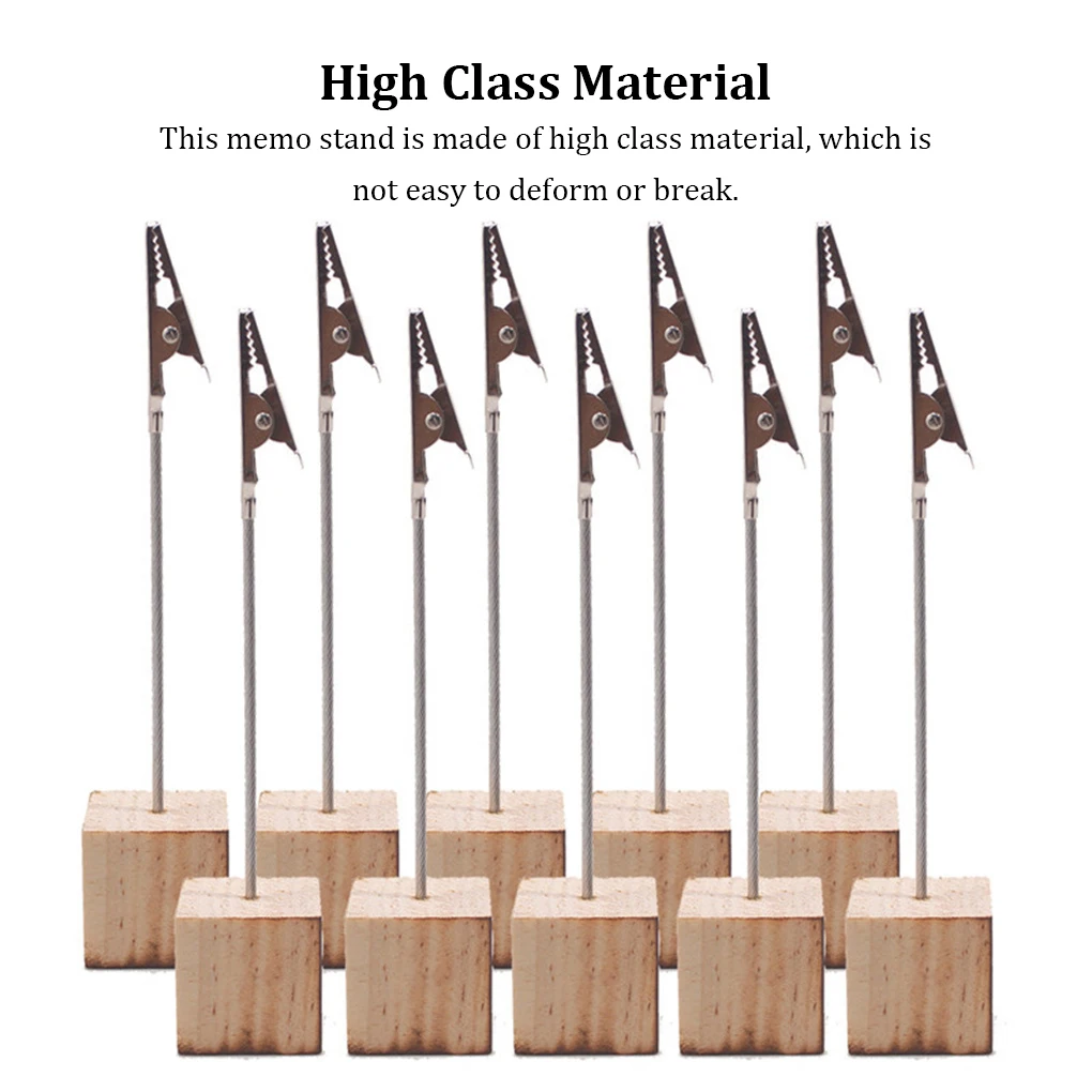 

10pcs Card Holder Displaying Rack Wedding Part Banquet Memo Holders Stand Desktop Adornment Organizer Accessory