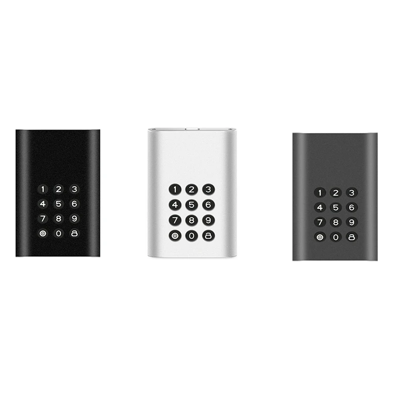 

Portable External Hard Drive USB-C Encrypted Hard Drive Enclosure 128GB Encrypted Solid State Drive