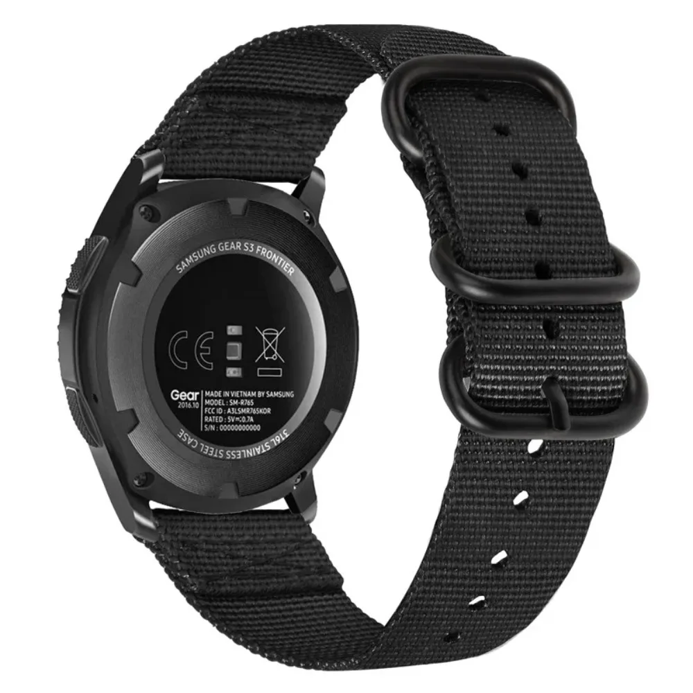22mm Nylon Loop Strap Bracelet Watchband - Versatile and Durable