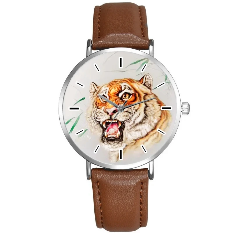 

New Tiger Women's Watch Leather Fashion Quartz Wristwatch