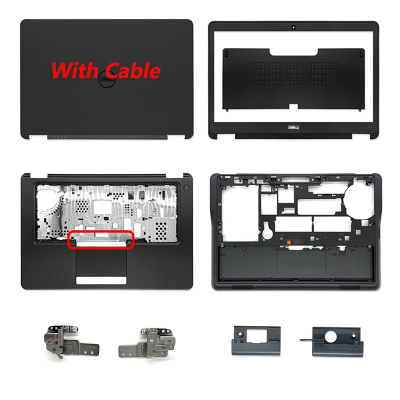 

Новинка для ноутбука Dell Latitude E7450 7450 задняя крышка ЖК-дисплея/передняя рамка/петли/Упор для рук/нижний чехол Кабель 0VYTPN 0XNM5T 0GNRHX 0KN08C