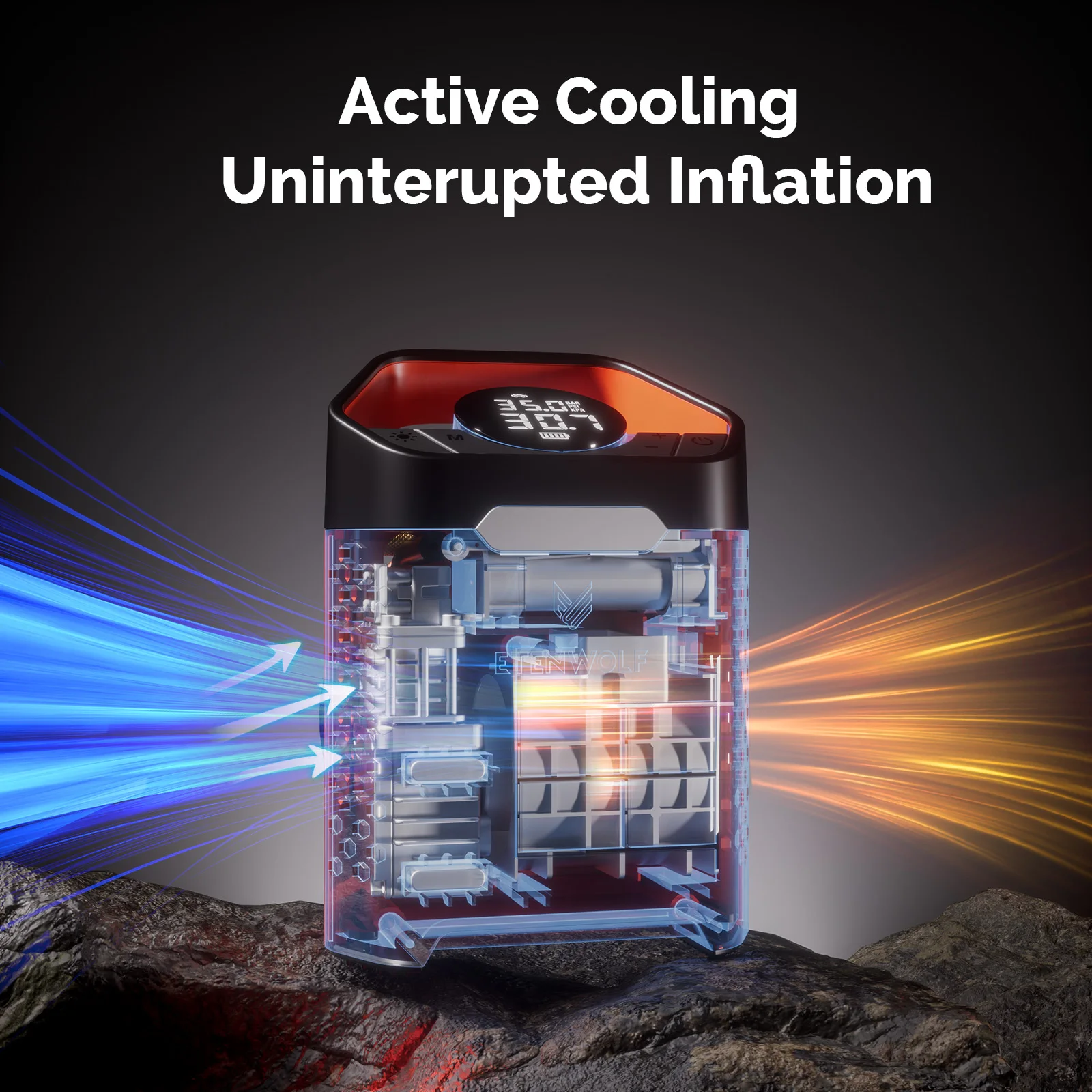 Portable Air Compressor Tire Inflator For Cars SUVs Bikes Balls