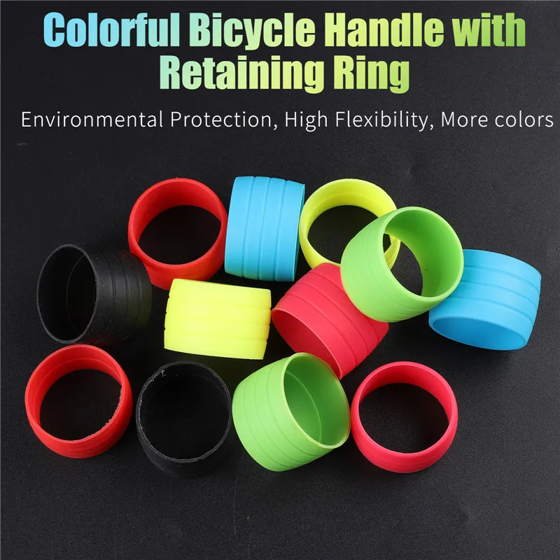WEST BIKING Anti-slip Bicycle Handlebar Tape Plug Fixed Ring Silicone Bike Shift Handle Protection Cover MTB Bike Accessories