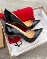 2025 New Black 12cm High Heels Classic Thin Heels Sexy Shallow Mouth Fashion Commuter Large Single Shoes 33-50