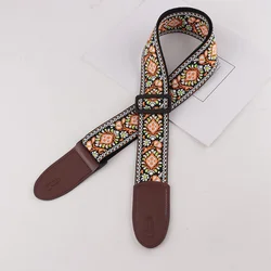 Adjustable Multi - Color Pure Cotton Guitar Strap Accessory (KJ322 - A3 - DP7 - JTD)