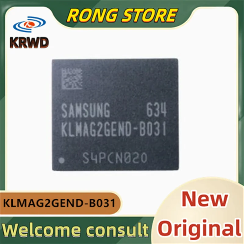 

(3PCS) KLMAG2GEND-B031 KLMAG2GEND BGA-153 16GB New and Original Chip IC