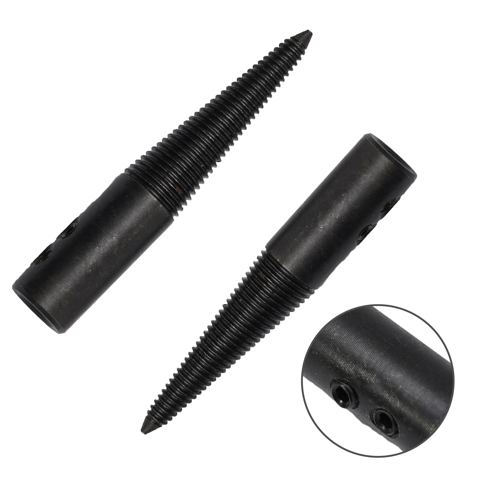 2pcs/Set 8mm Polishing Spindle Left Right Pigtail Tapered Nose ing Wheels Abrasive Tools Connector Grinding Rod