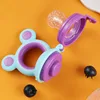 Baby Feeder Silicone Fresh Food Nibbler Kids Boy Girl Bear Ear Fruit Feeding Safe Infant Baby Supplies Nipple Soother Bottles 4