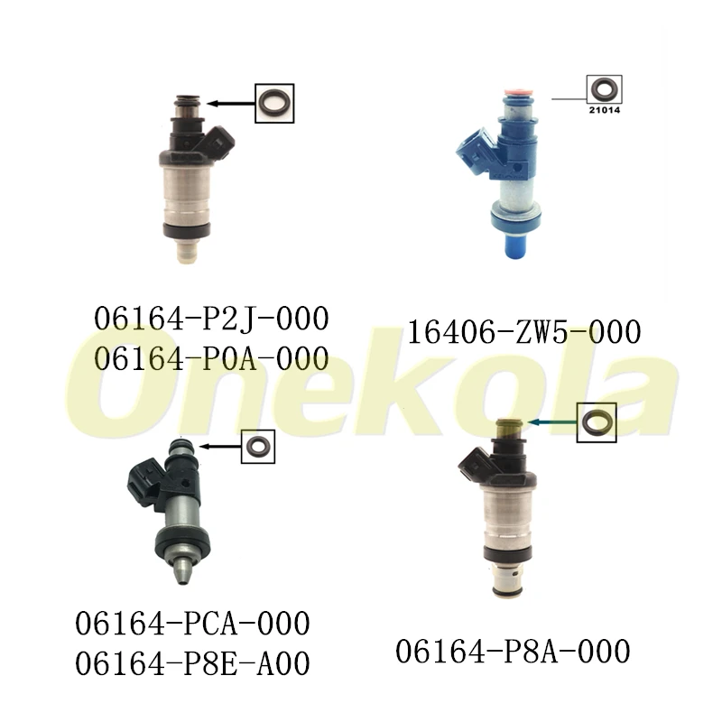 

500 шт., резиновое уплотнение для топливной форсунки Honda CR-V 2.0L 06164-PCA 97-02 Acura 06164-P8A