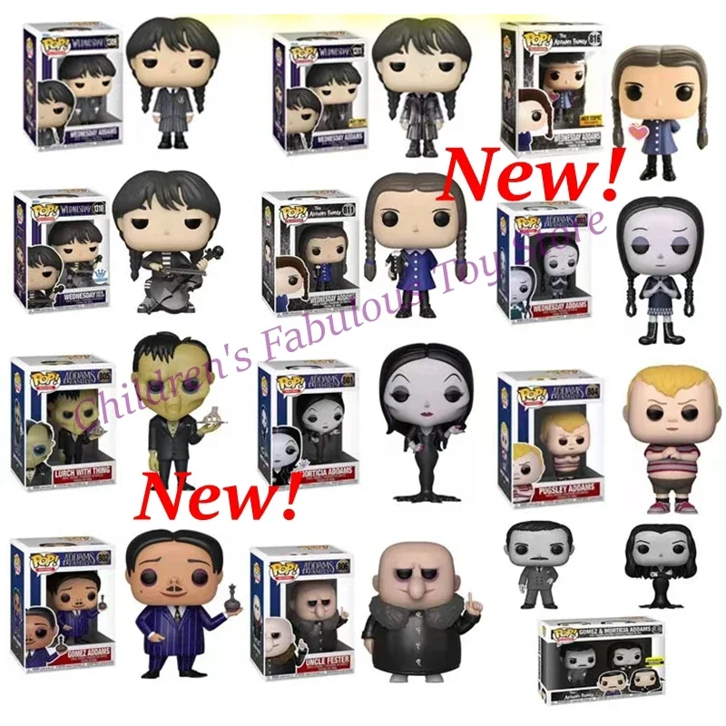 New Funko Pop Movie Sunday Addigs Family Daisy Ortega 1309 1310 1311 Collection Vinyl Action Figure Model Toys For Kids Gifts