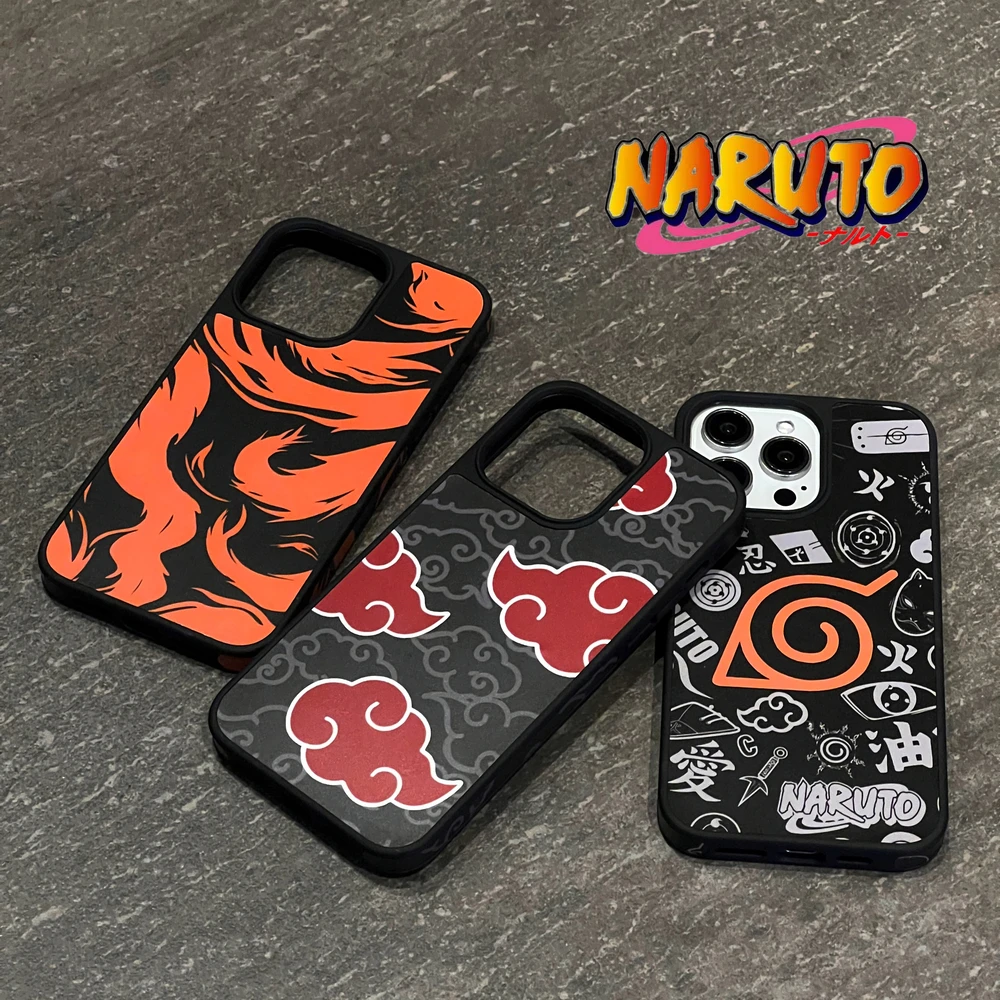 Chic Anime-Inspired Protective Phone Case Featuring Itachi, Obito, and Pain Characters