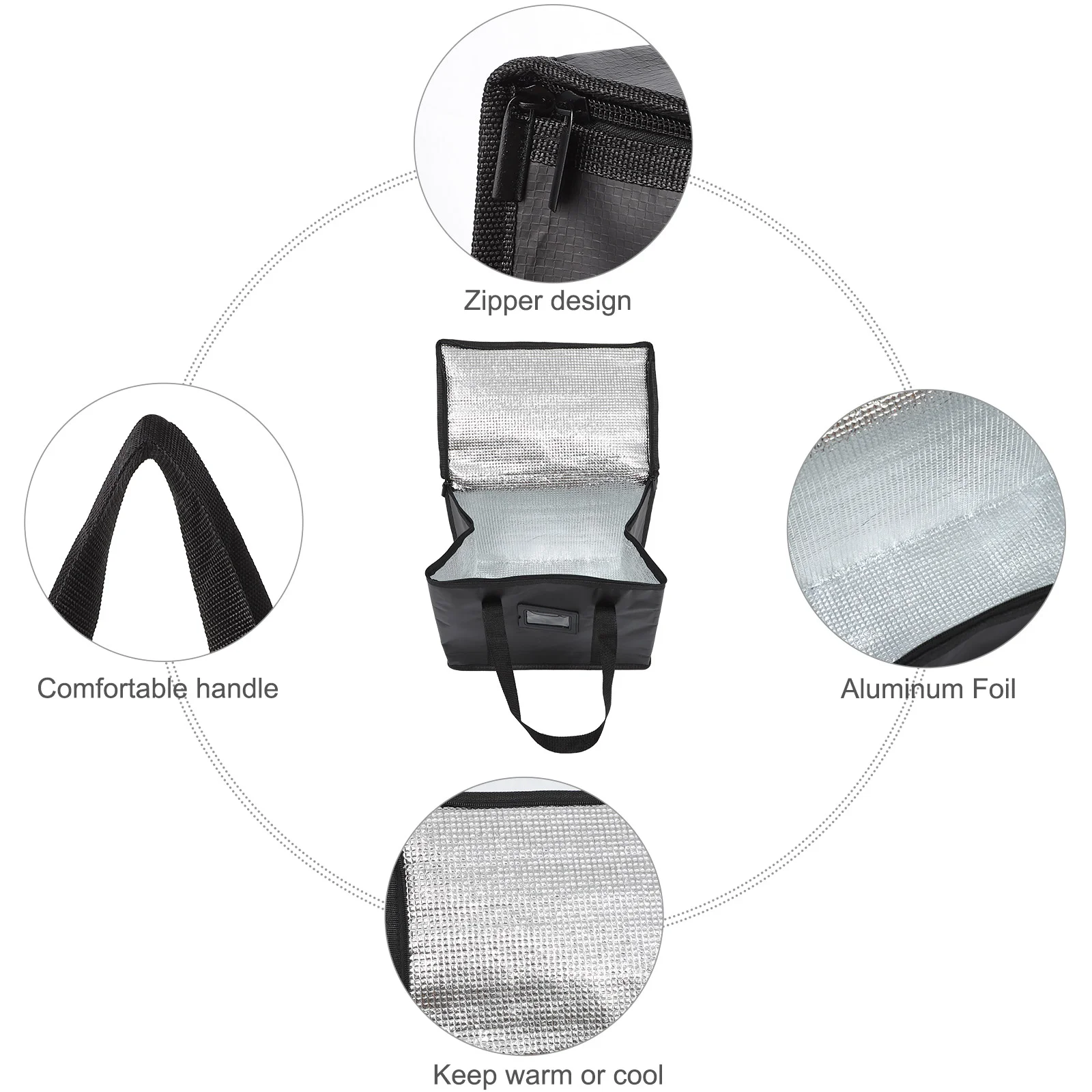 

Reusable Grocery Bag Transport Tote Large Insulated Food Bag
