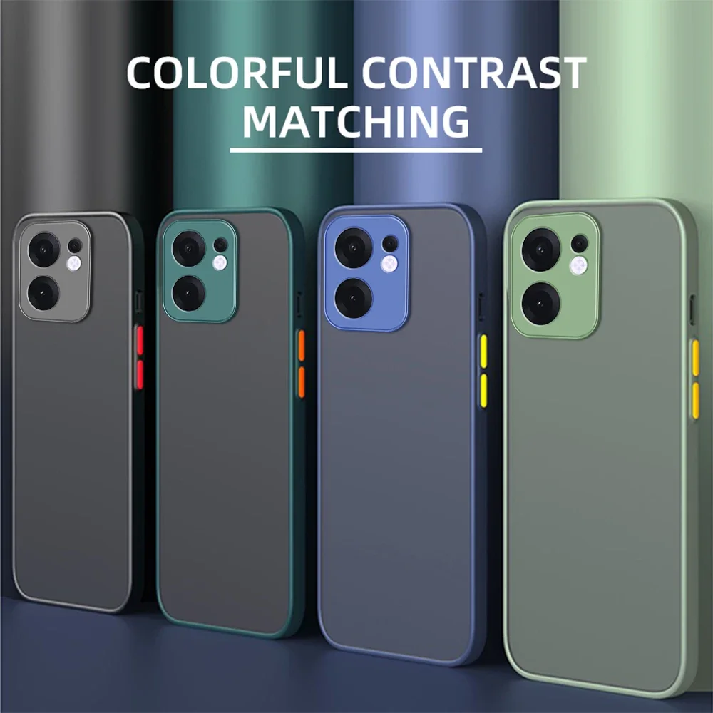 Shockproof Armor Matte Case with Clear Hard Back Cover and Soft TPU Frame